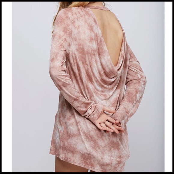 Tie-Dye Draped-Back Top - Picture 5 of 6